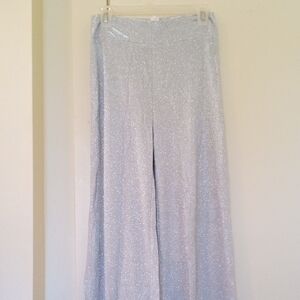 Brand New Sparkling Silver Flare Pants